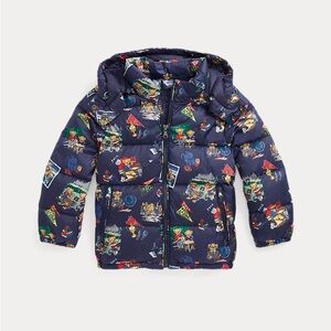 Polo Ralph Lauren Polo Bear All-Over Print Down-Filled Jacket Youth 14-16 yrs
